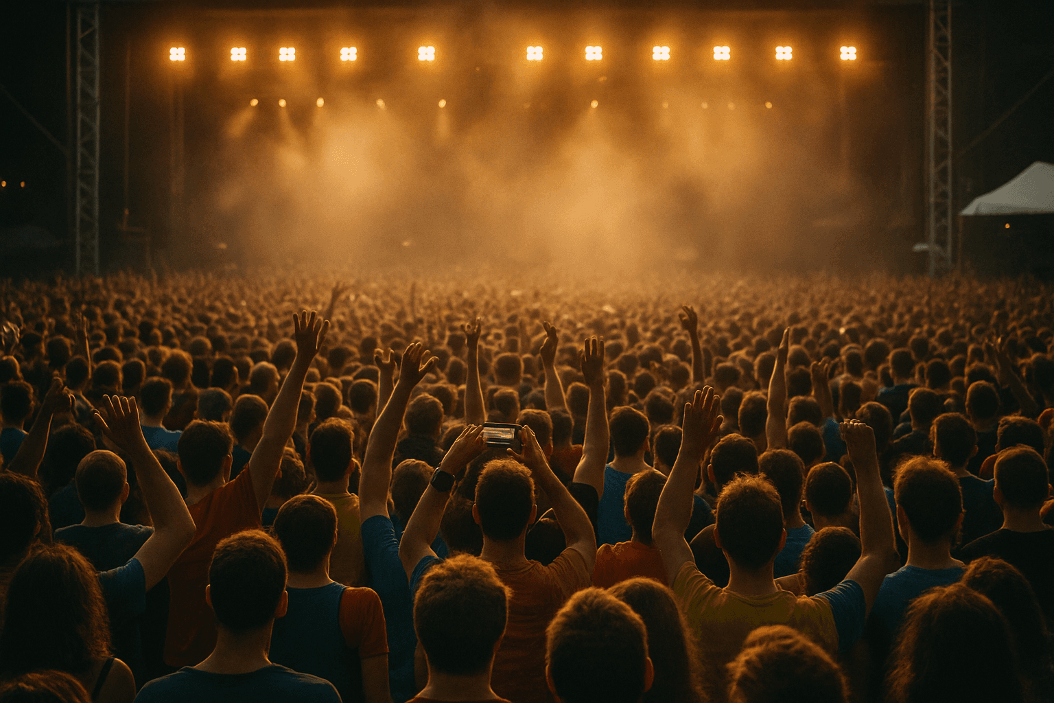 Night scene of a country honky tonk